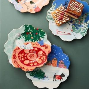 Anthropologie Emily Isabella Dessert Plates